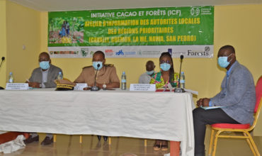 L’INITIATIVE CACAO ET FORETS EXPLIQUÉE AUX AUTORITÉS LOCALES DES RÉGIONS DU CAVALLY ET DU GUEMON